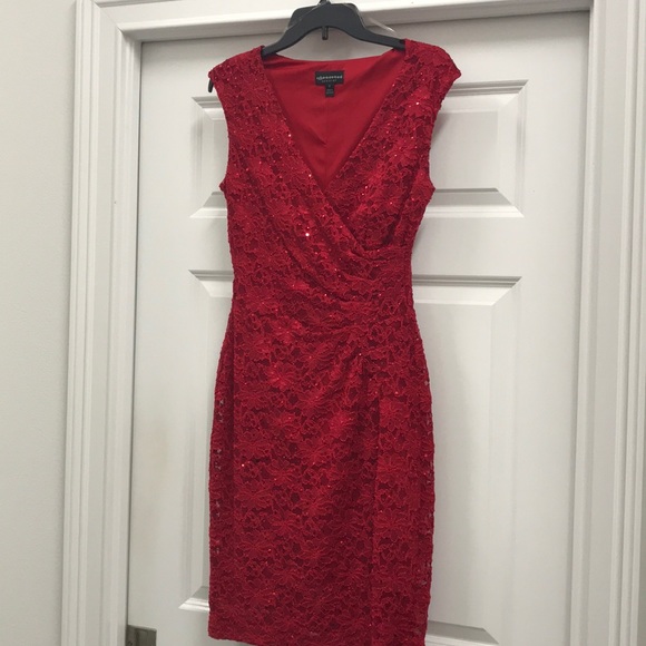 connected apparel Dresses & Skirts - Red dress with red sequins